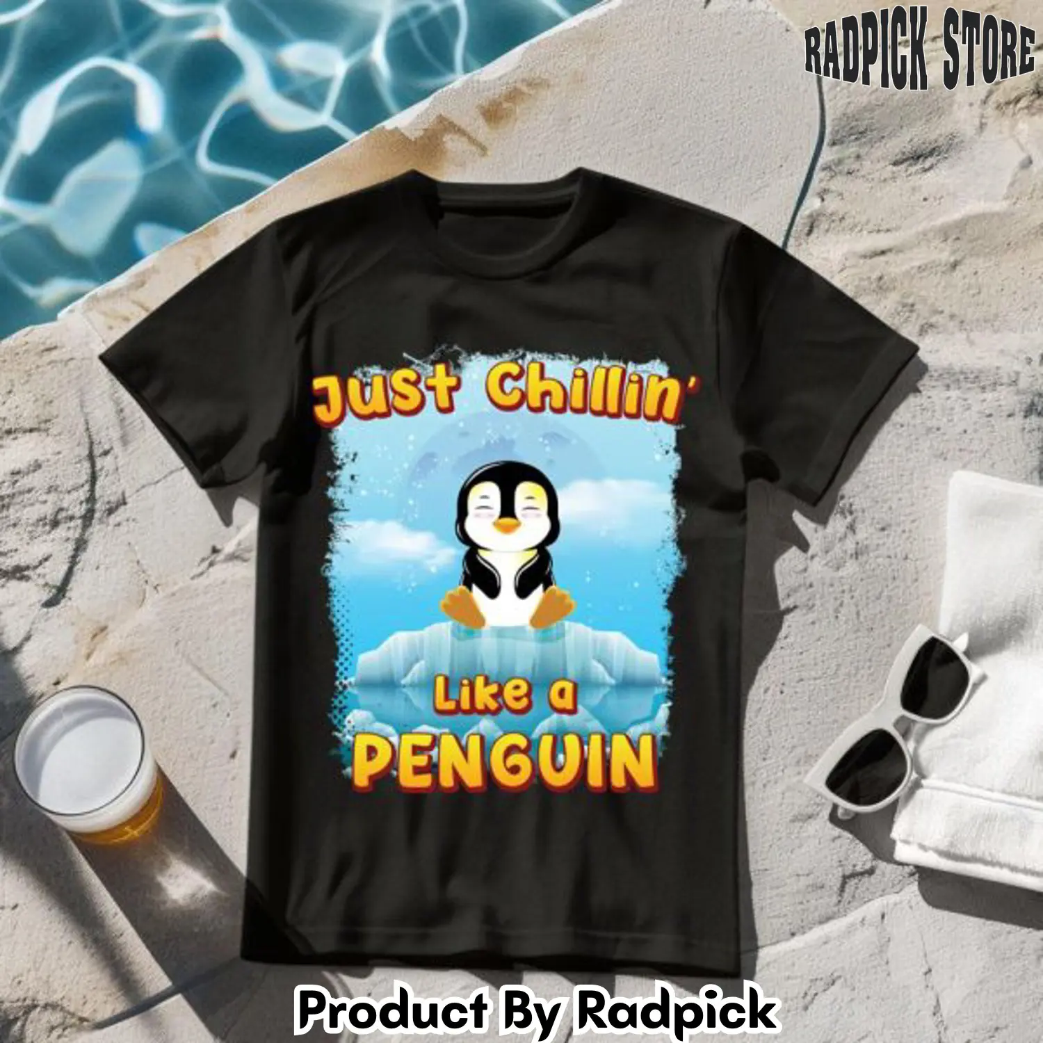Just chillin like a penguin tshirt rp2631492